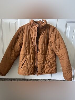 REI Caramel Brown Quilted Jacket
